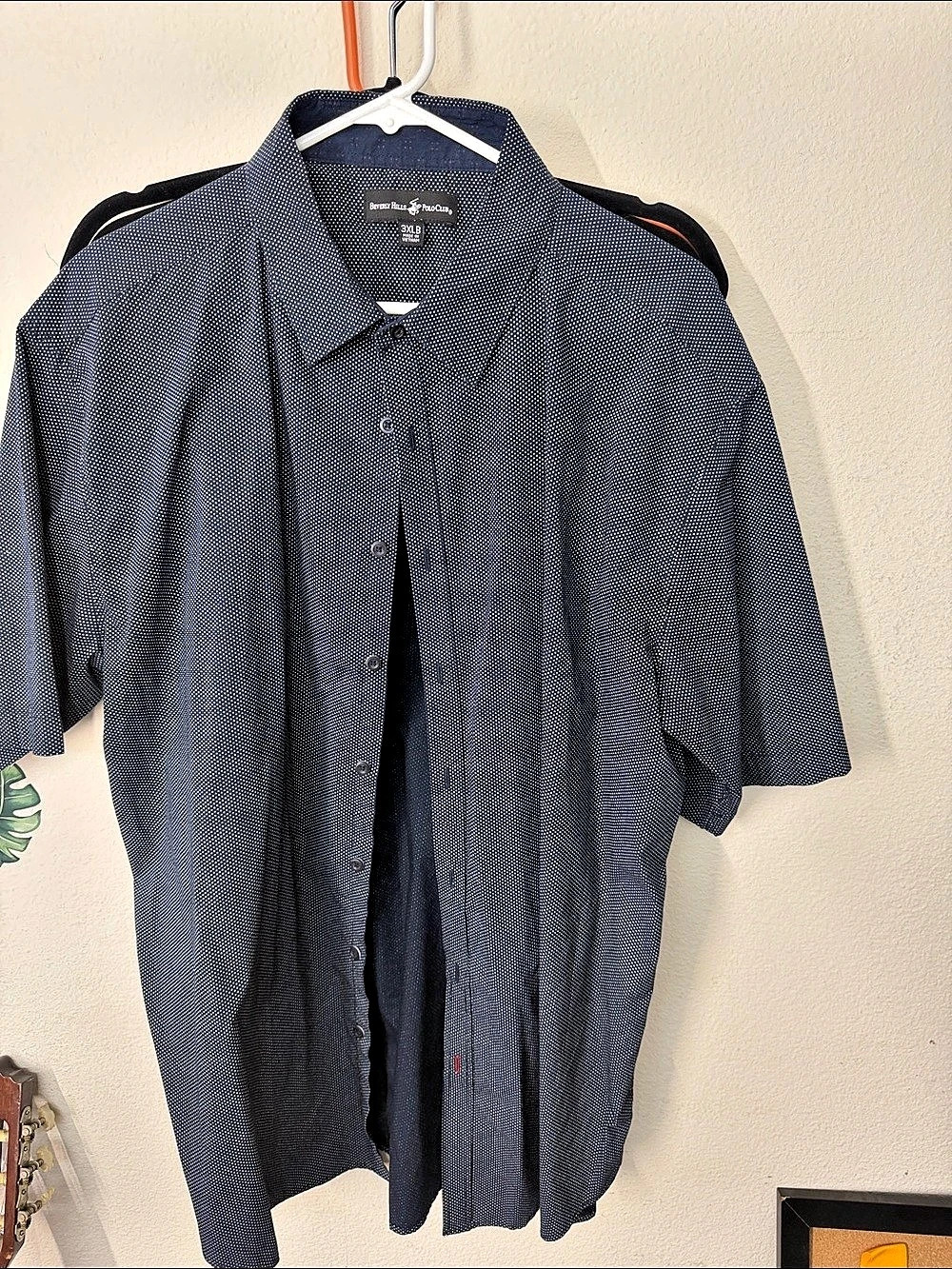 Beverly Hills Polo Club Men's Patterned Short Sleeve 3XL